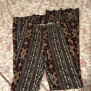 October Love Multicolor Wide Leg Pants